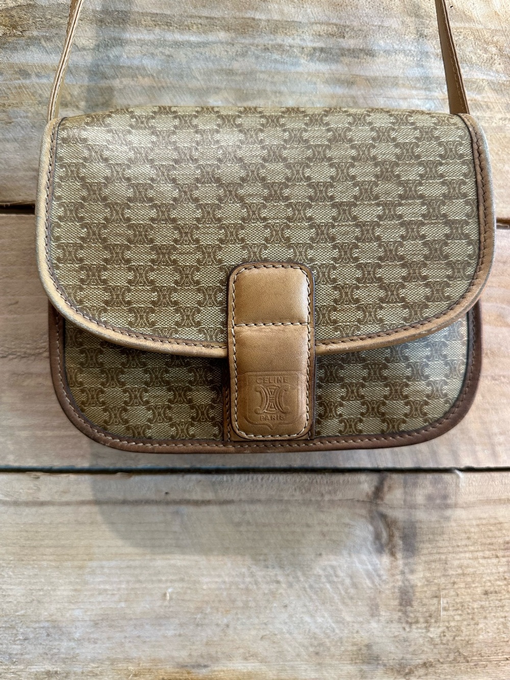 Vintage Celine Macadam Crossbody Bag 🤎✨